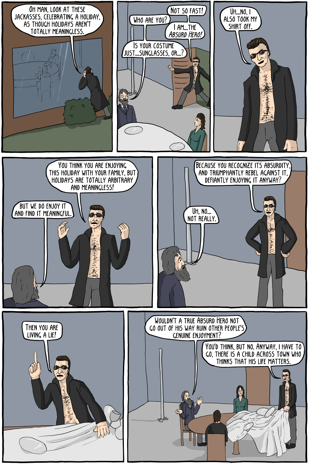 Is this comic unfair to Camus? Yeah, but that's just part of the absurdity of the world, you know?